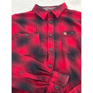 Coleman Red Flannel Button Down Shirt Sz XXL